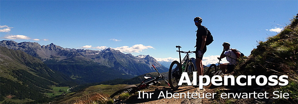 Mountainbike TransAlp-Reisen geführt mit Guide oder Wunsch-TransAlp per GPS