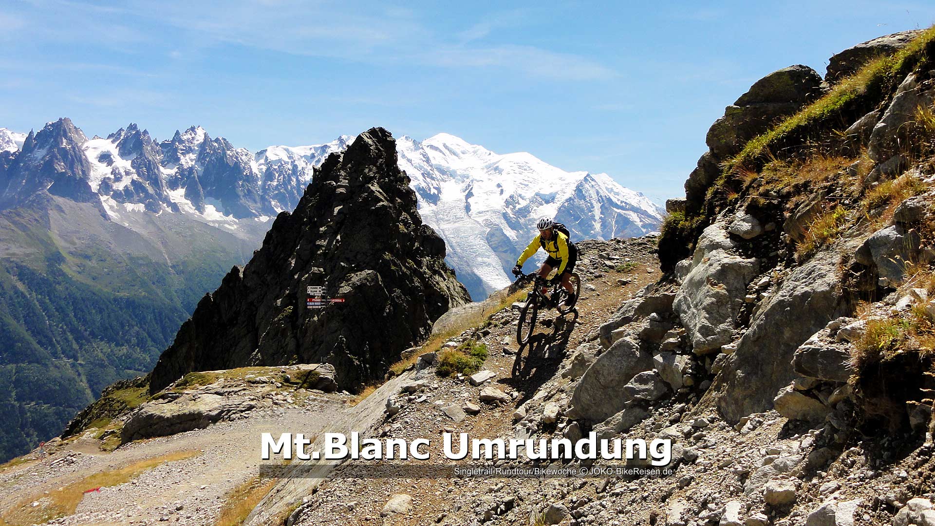 Bikewoche/Mountainbike Montblanc Umrundung/Singletrail