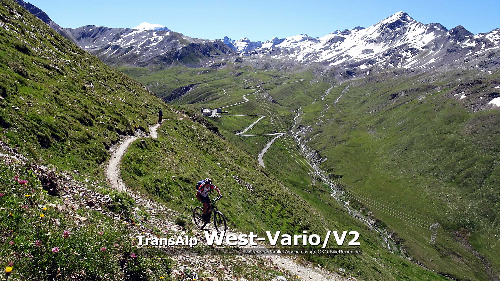 MTB-Alpencüberquerung 2-Strecken (für Kumpels/Gruppen/Paare) zum Gardasee/Riva
