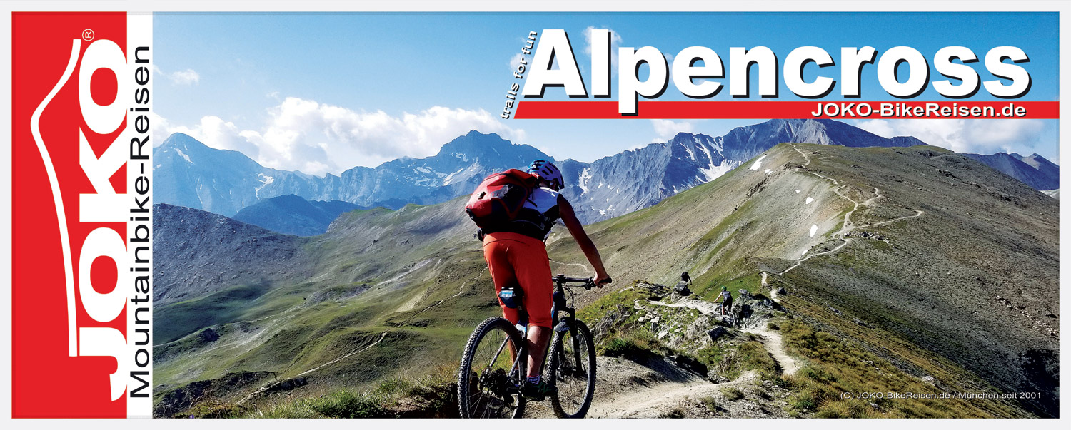 Motiv 3: Mountainbike-Alpencross Design-Handtuch